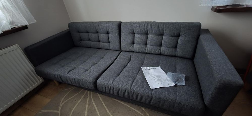 IKEA Landskrona sofa 3 osobowa kanapa tapczan