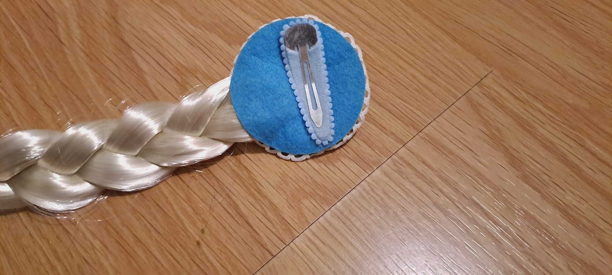 Conjunto Frozen - Trança e coroa