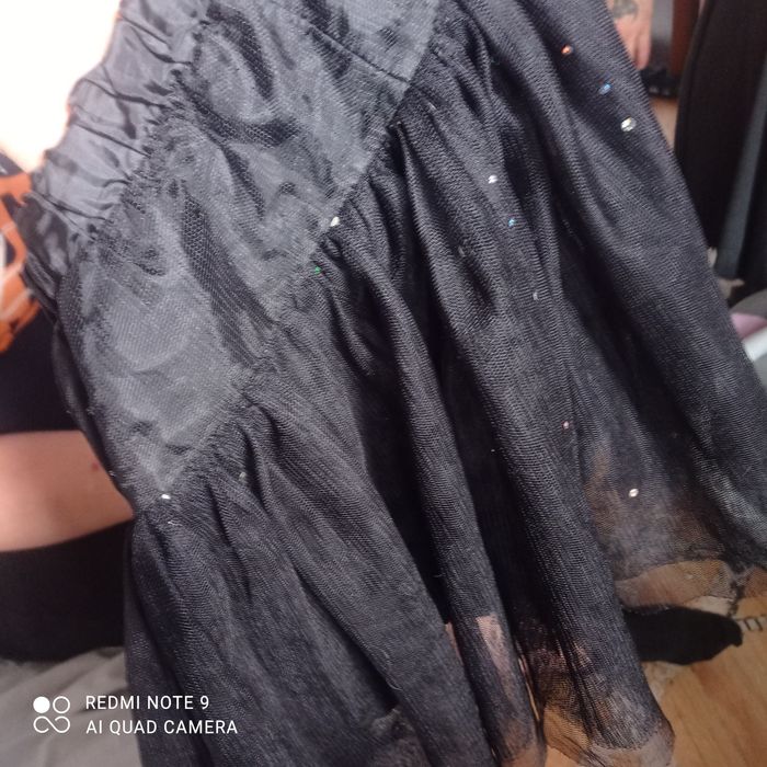 Śliczna czarna tiulowa spódniczka 5.10.15 rozm 122/128