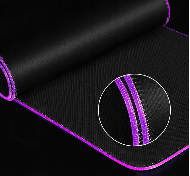 PODKŁADKA GAMINGOWA pod mysz klawiaturę led rgb 80x30cm