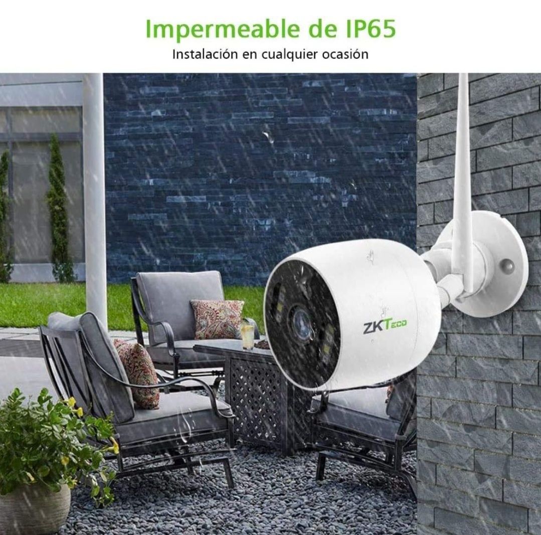 NGTeco Zewnętrzna kamera bezpieczeństwa WiFi - C510 ZKTECO FHD 1080P