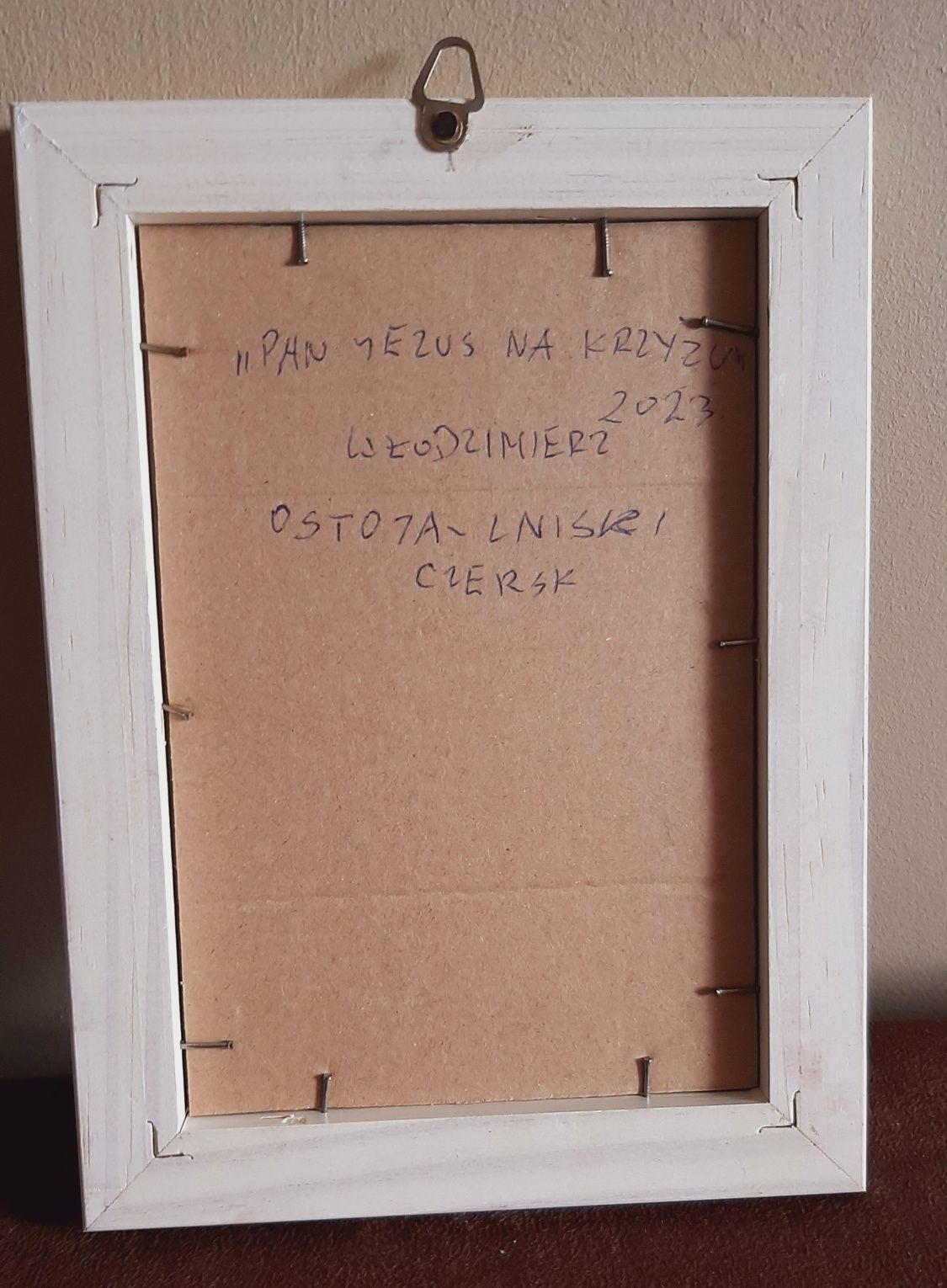 Pań Jezus na krzyżu obraz ludowy