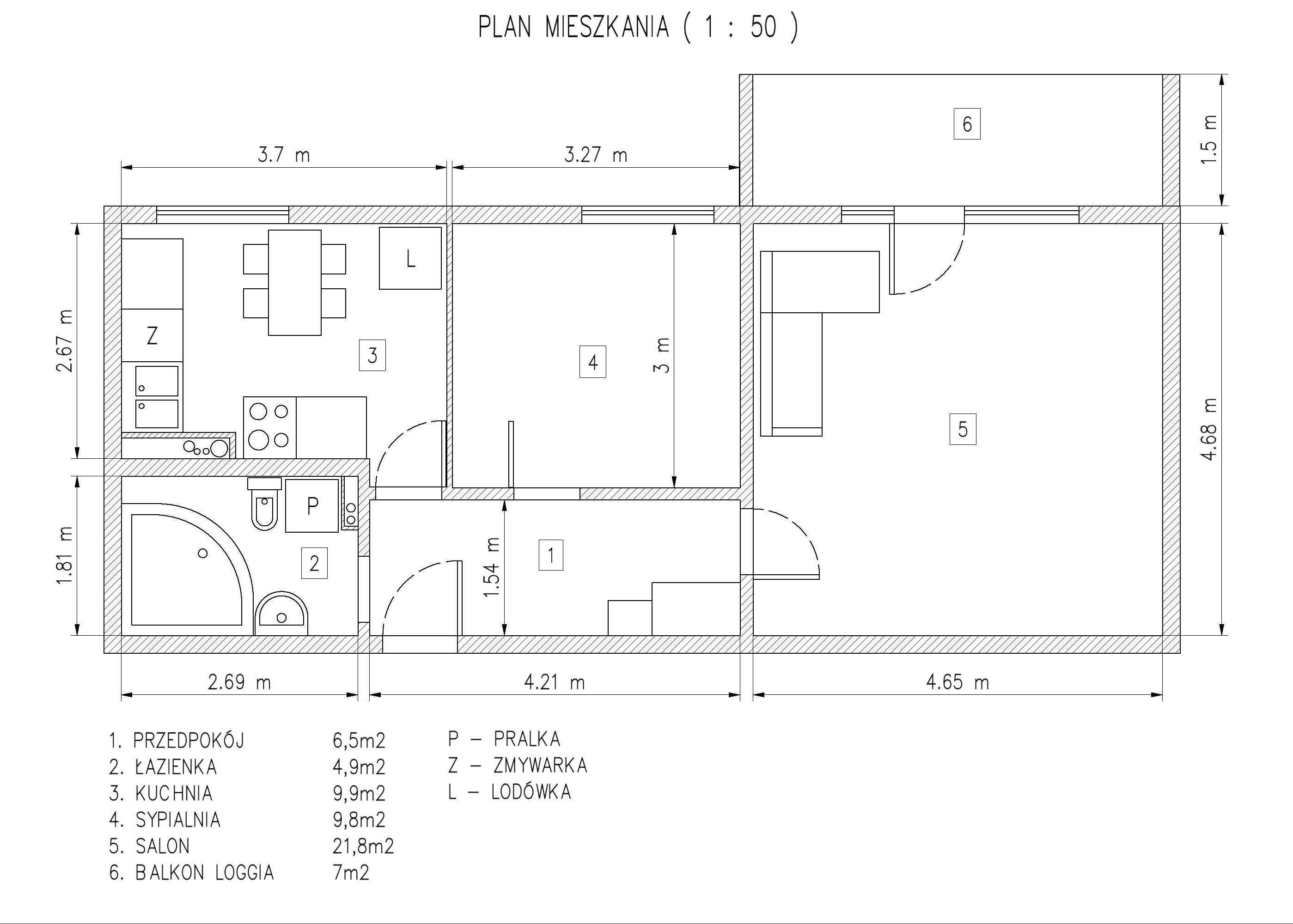 Mieszkanie dwupokojowe 55m2, Gocław, Motorowa