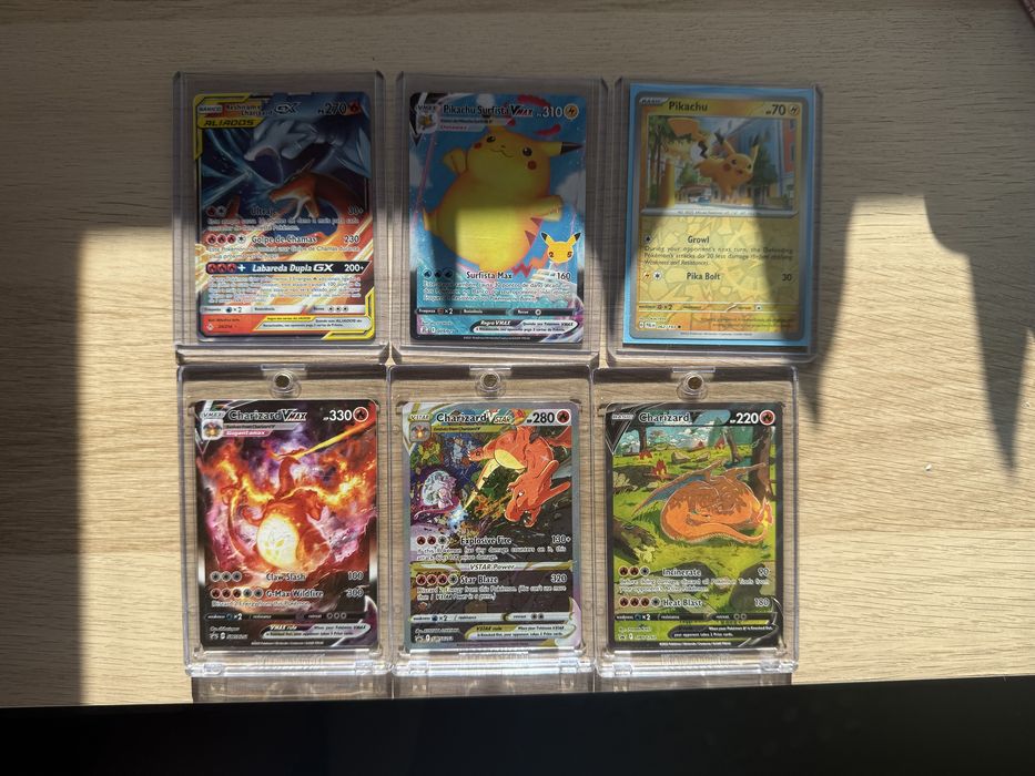 Cartas pokémon Raras (Charizard, Pikachu, etc.) - Exelente Estado.
