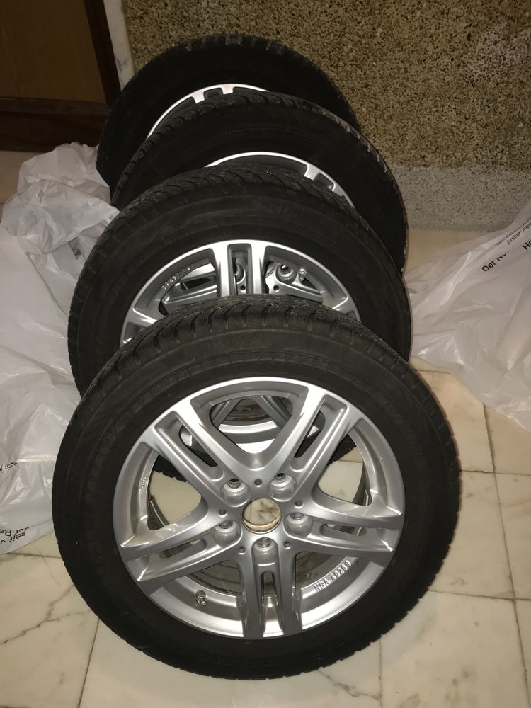 4 jantes 15” com pneus 185/60R15 mini cooper originais