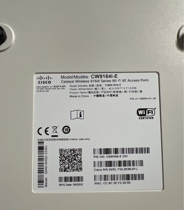 Cisco CW91641-E router Internal antenna. A