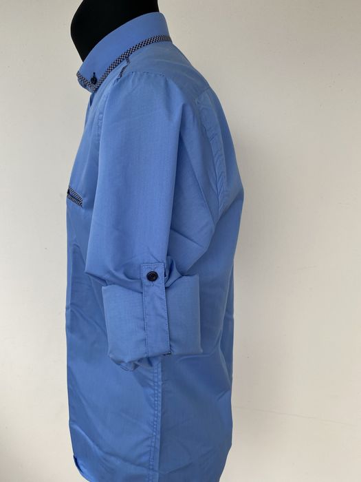 Koszula męska nowa XL(41) 176-182 wzrost niebieska długi rękaw