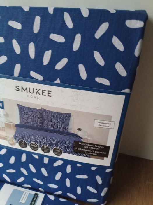Pościel 5 elementów bawełna 100% SMUKEE komplet pościeli w łezki