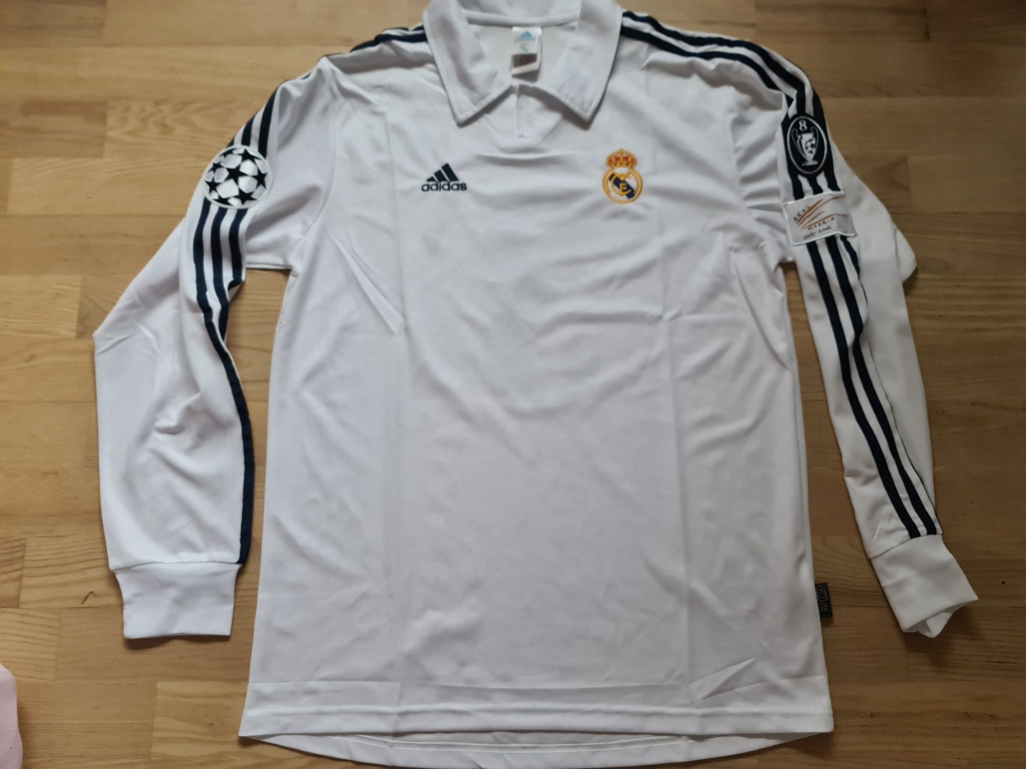 Real Madryt Adidas 01/02 UCL xl Roberto Carlos 3 longsleeve koszulka