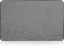 Mata łazienkowa z kamienia naturalnego,60x39cm-ciemnoszara-35