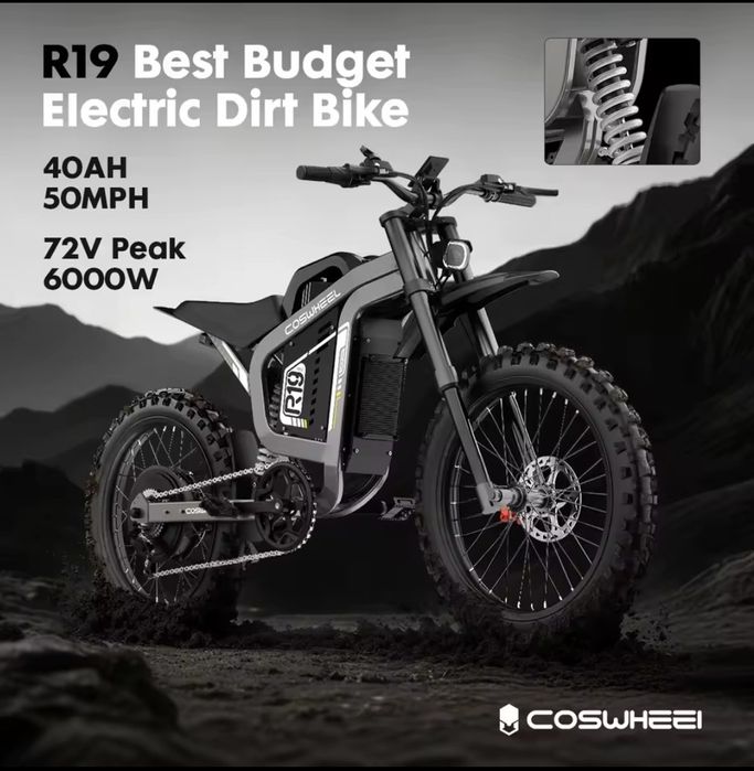 Coswheel R19 6000w 72v 40ah NFC rower elektryczny Surron Talaria