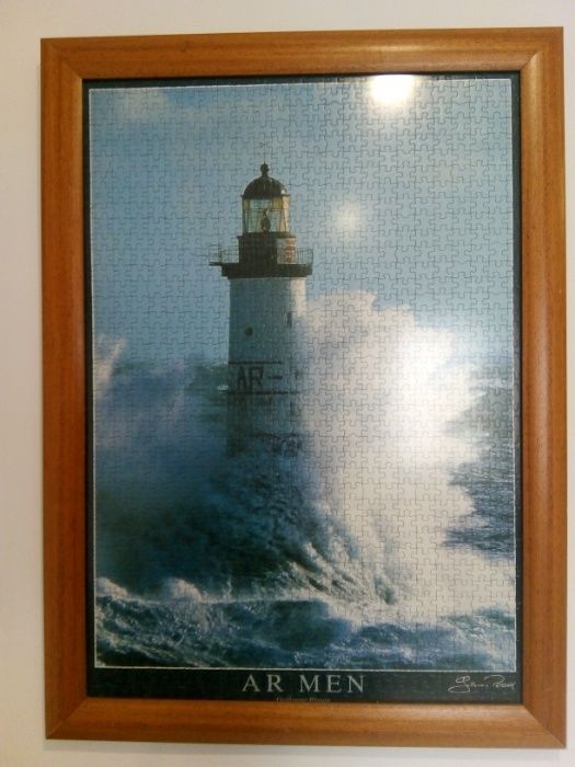 Quadro Puzzle 1000 peças farol Ar-Men