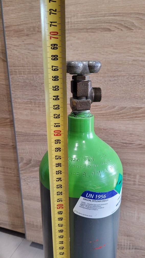 Pusta butla mieszanka mix argon + co2 6,7l.