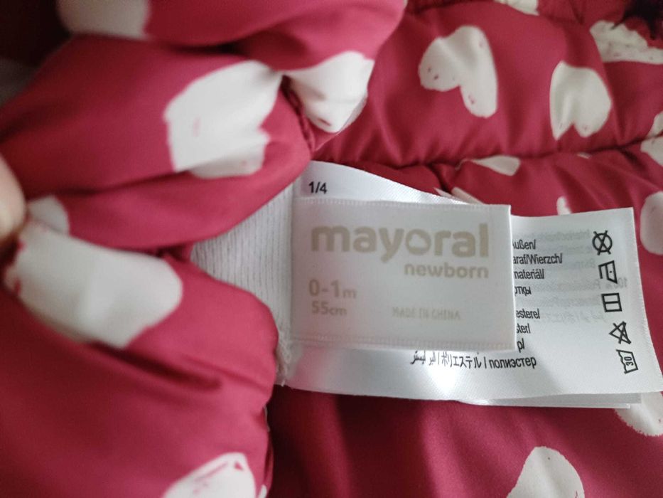 Casaco reversivél recem nascida 0-1M Novo