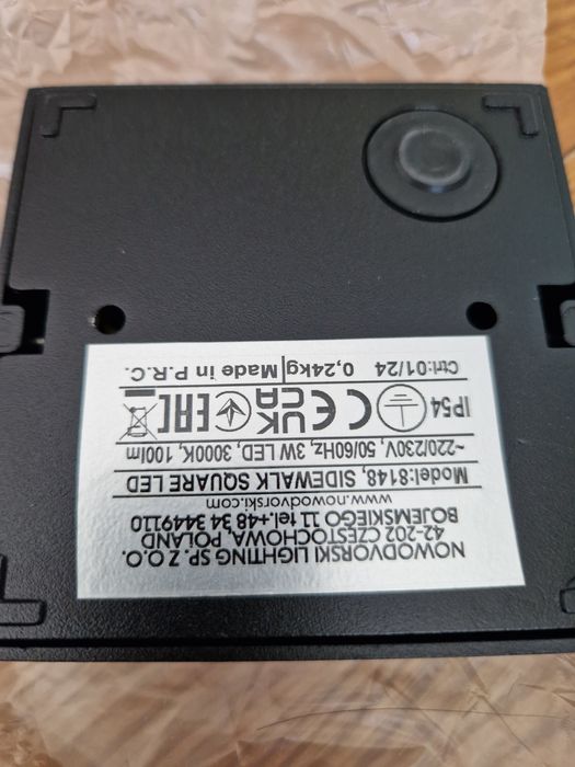 Nowodvorski Lampa zewnętrzna  Sidewalk Squer Led natynkowa