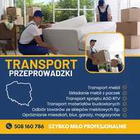 Transport Przeprowadzki Odbiór Towarów Montaż Mebli z Paczek PROFI