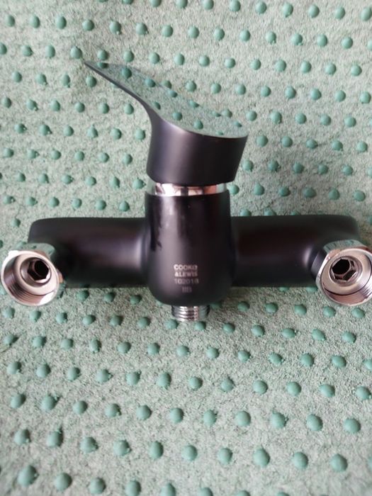 Bateria czarna umywalka i prysznicowa NOWE