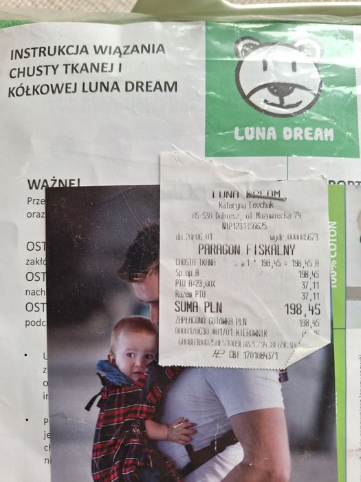 Chusta tkana bawełniana Luna Dream