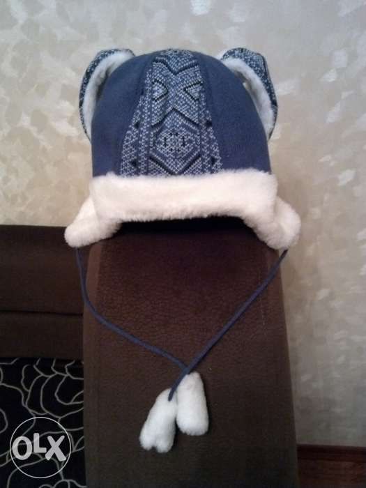 Шапка зимняя теплая