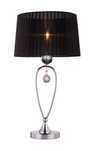 Duża czarna lampa stołowa z abażurem Bello Zuma Line