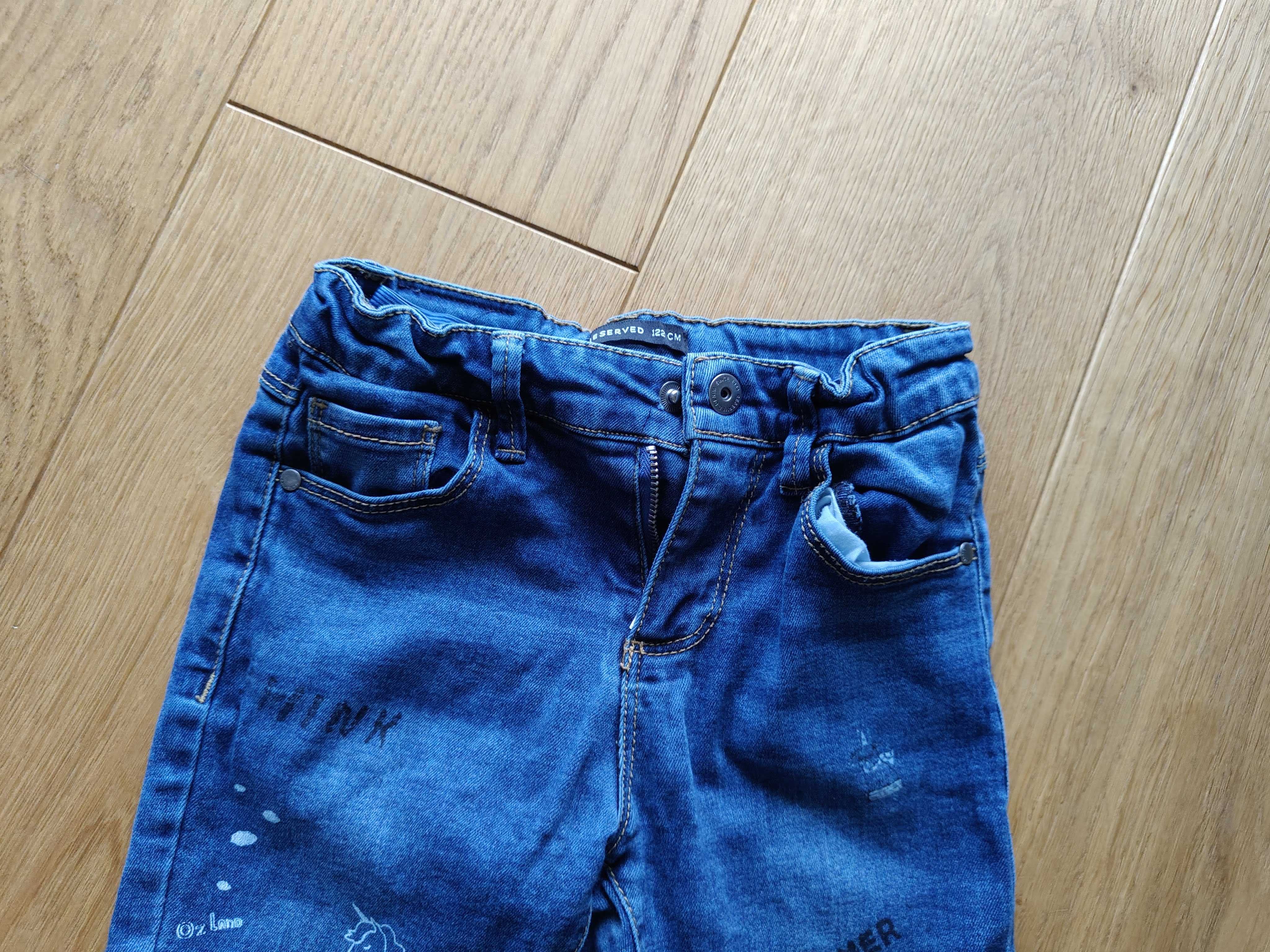 Spodnie jeansowe rurki 128  cm Reserved