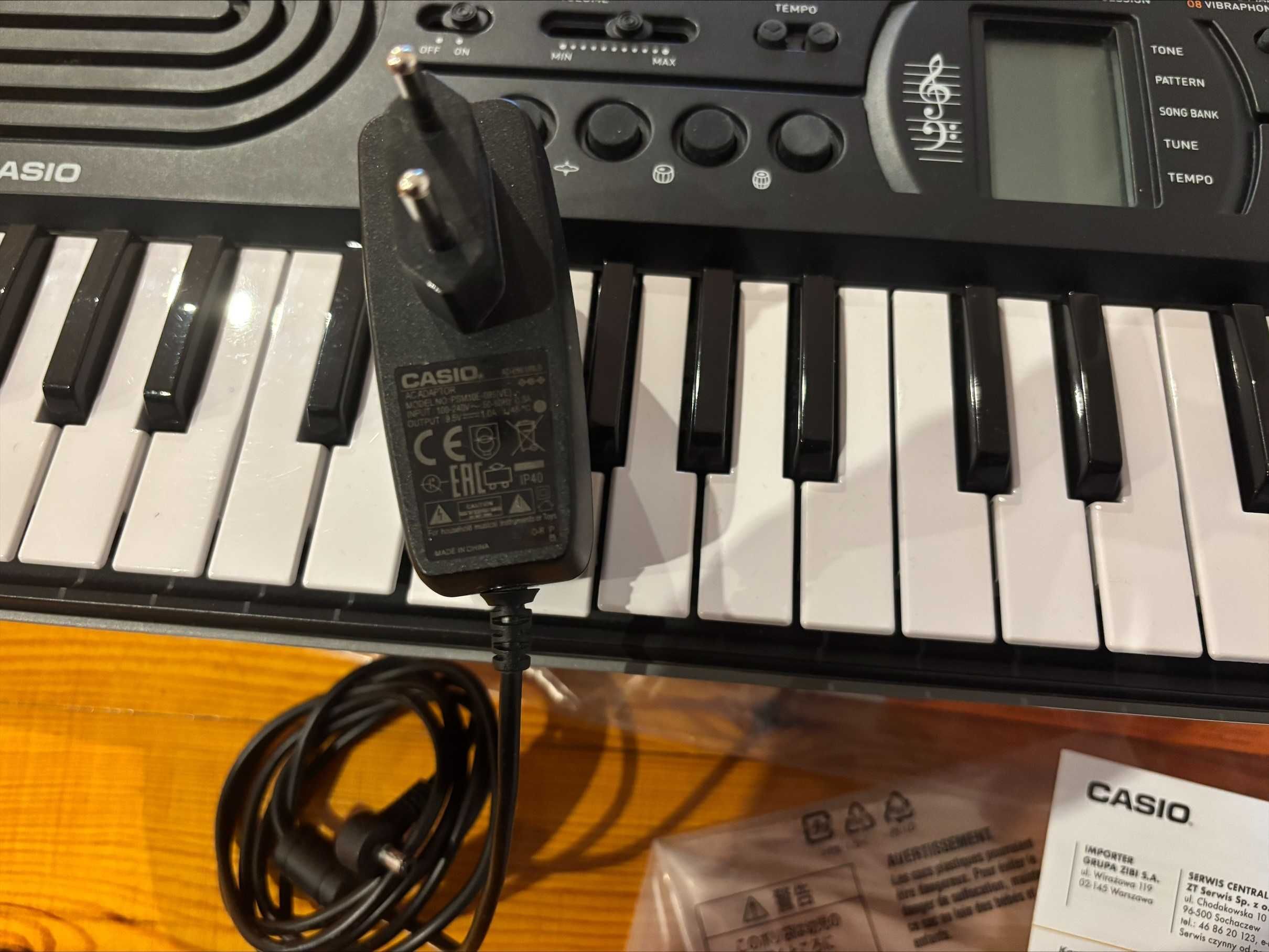 Keyboard Casio SA-77 plus oryginalny zasilacz CASIO AD-E95100 !!