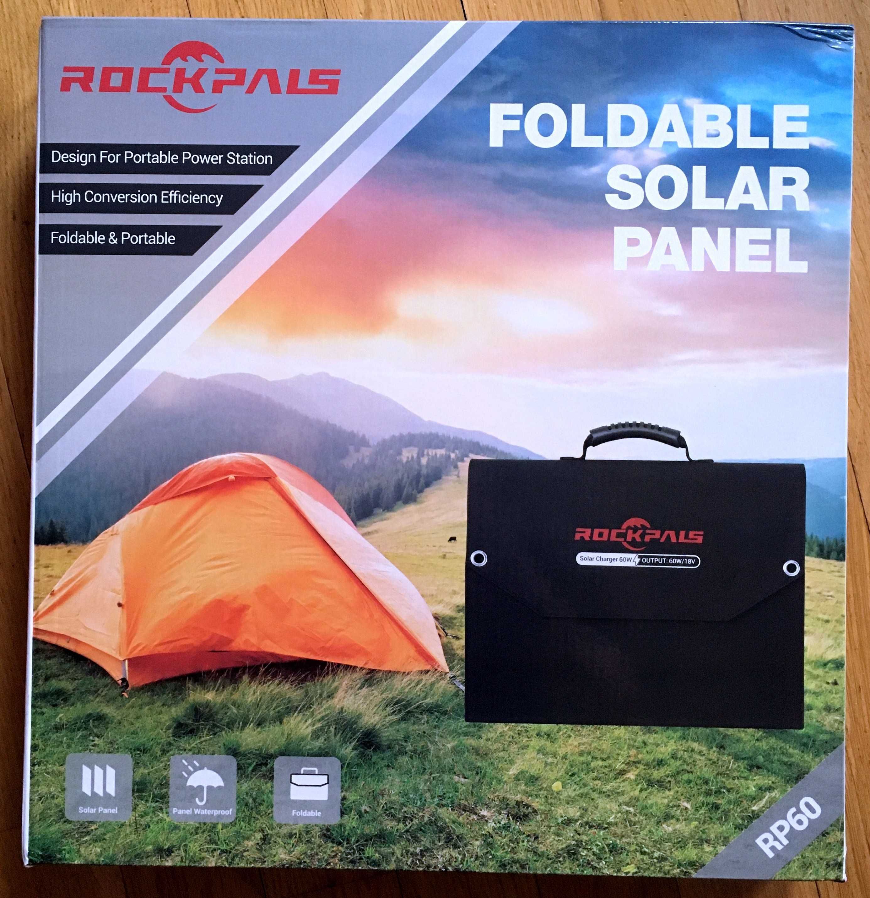 ROCKPALS RP081 60W ETFE гибкая солнечная панель Ecoflow