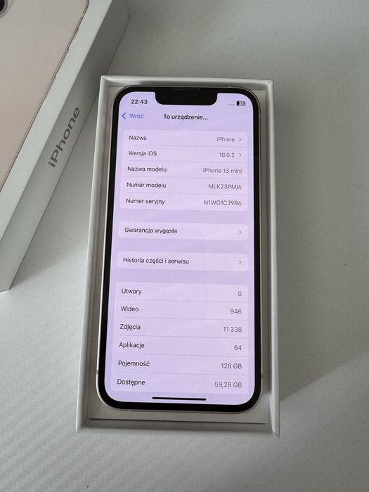 Iphone 13 mini różowy