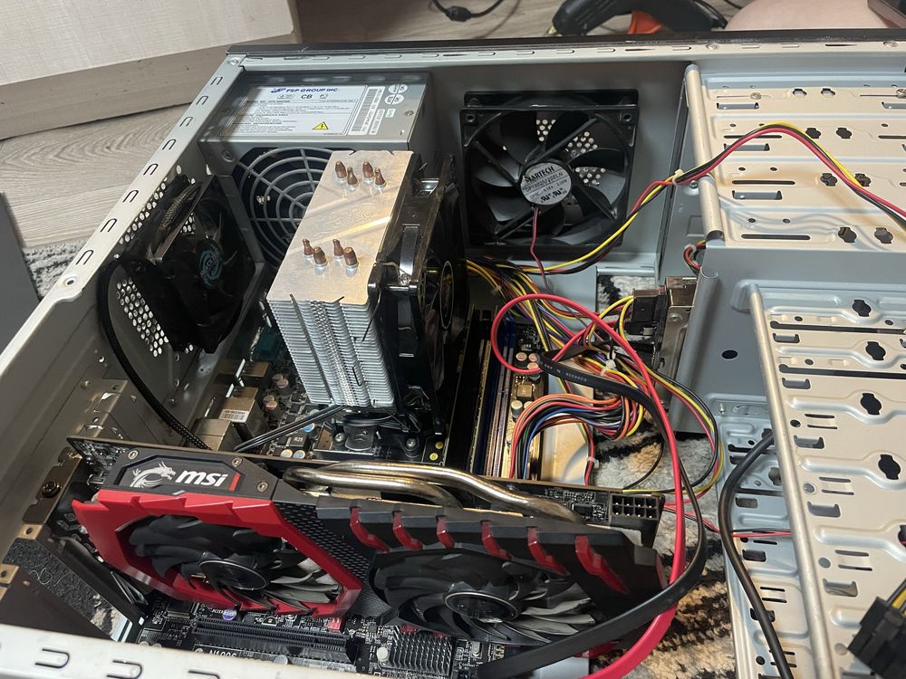 Phenom II x4 965be(3.8) + msi 770c45 + Башта Cooler Master