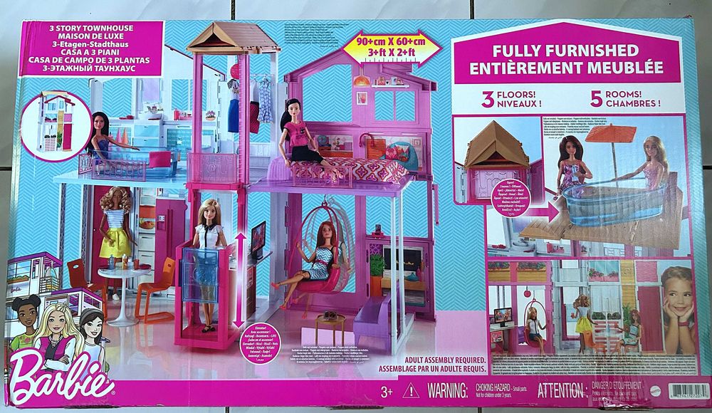 Domek dla lalek Barbie - zestaw