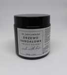 Świeca Sojowa Zapachowa Drzewo Sandałowe 120ml 27h Drewniany Knot