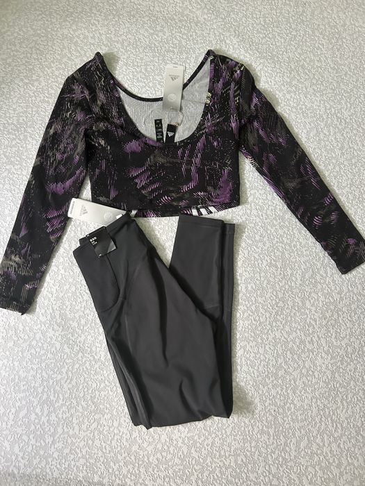 Укорочений лонгслів Adidas Hyperpulse