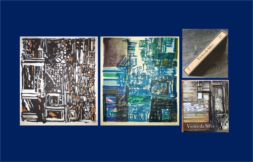 VIEIRA DA SILVA Litografias e monografia assinadas