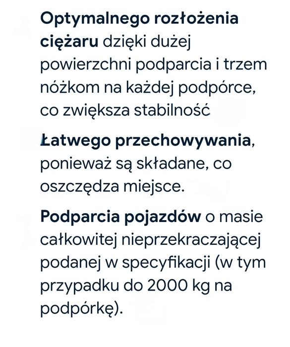 Podpórki samochodowe, kobyłki