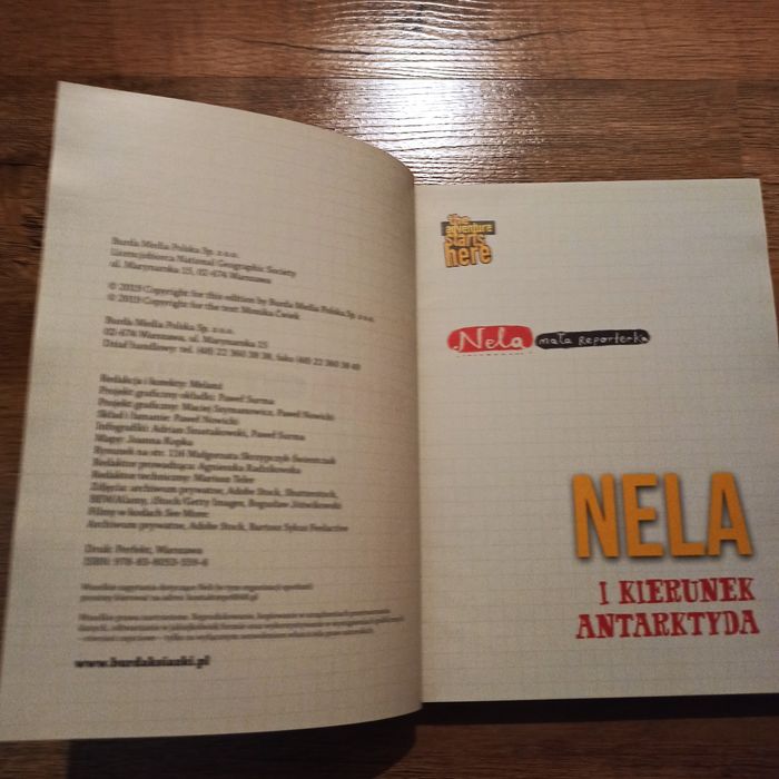 Książka seriia Nela mała reporterka, Nela i kierunek Antarktyda