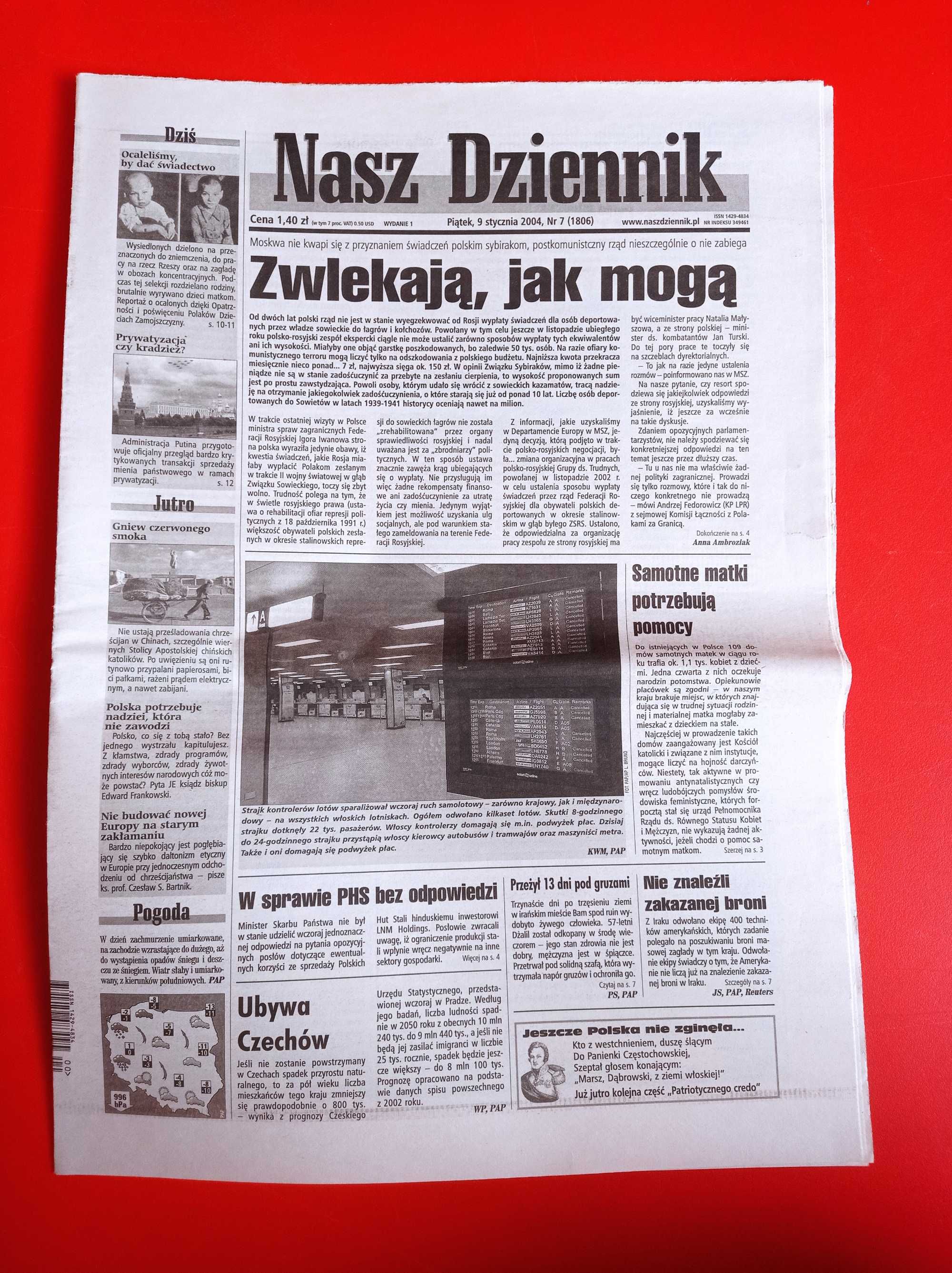 Nasz Dziennik, nr 7/2004, 9 stycznia 2004