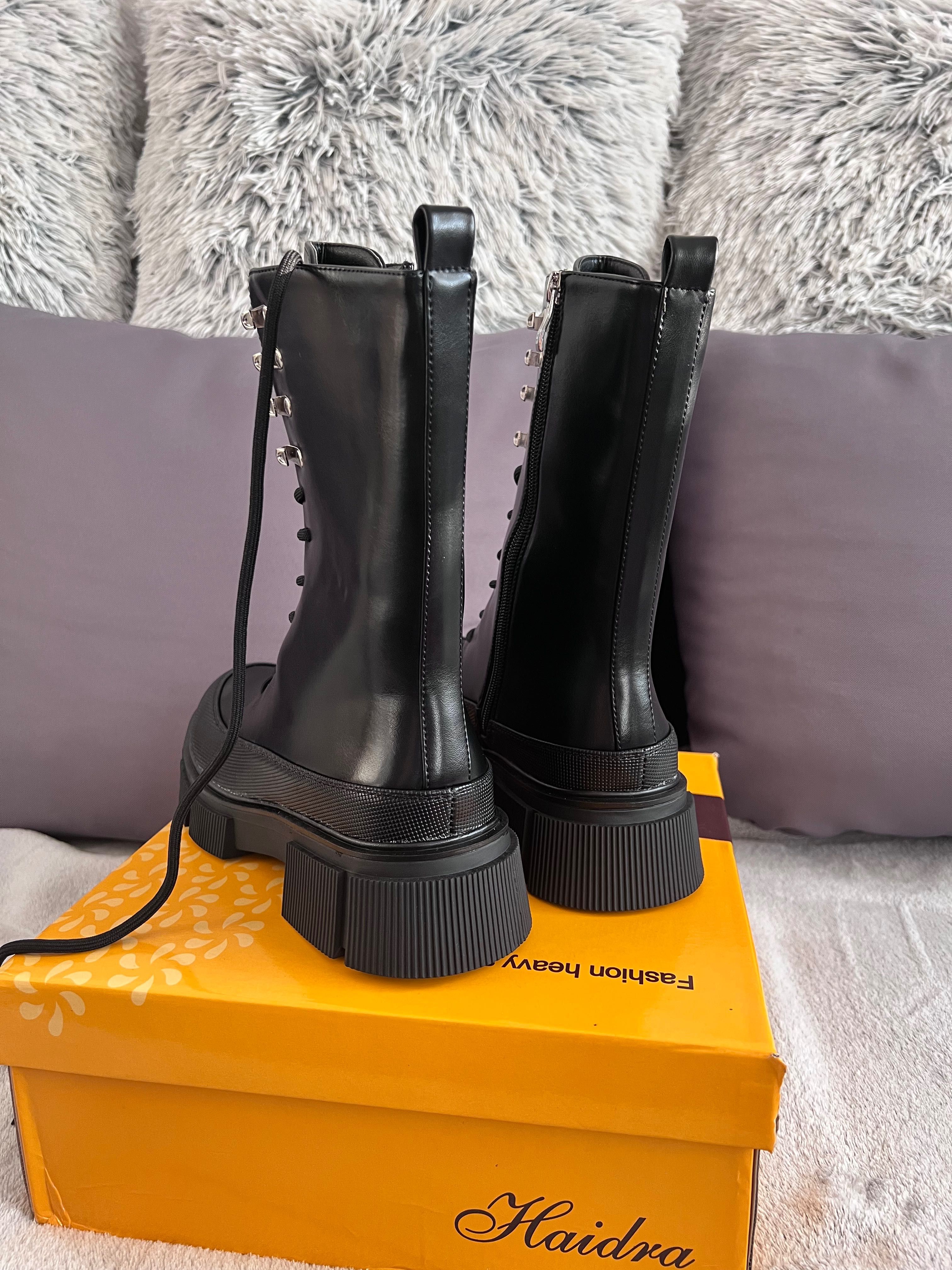 38  Sklep Nowe botki damskie biker workery trapery AX2106-1e
