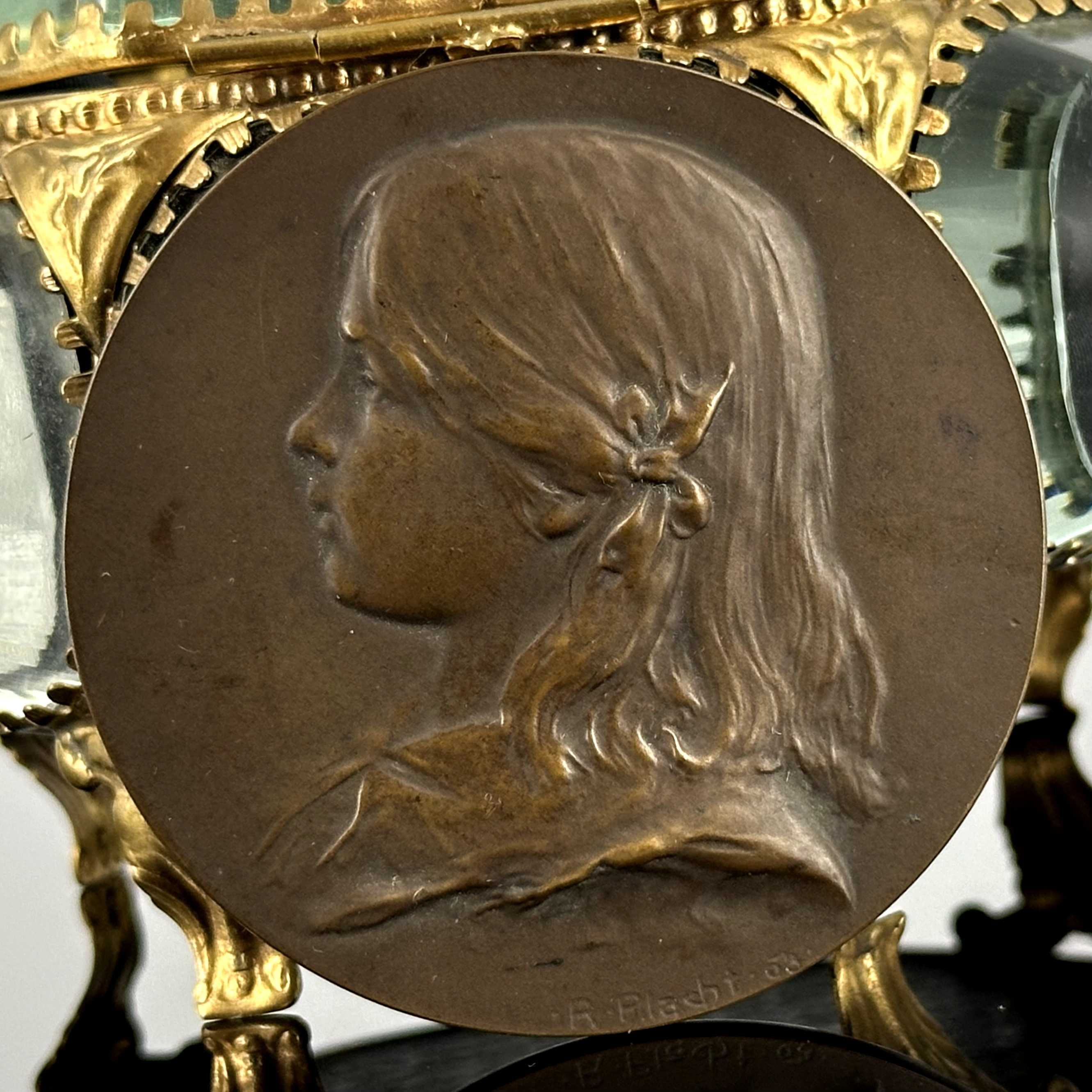 Secesyjny medal z 1906 roku  - Oryginał Wiedeń, Richard Placht