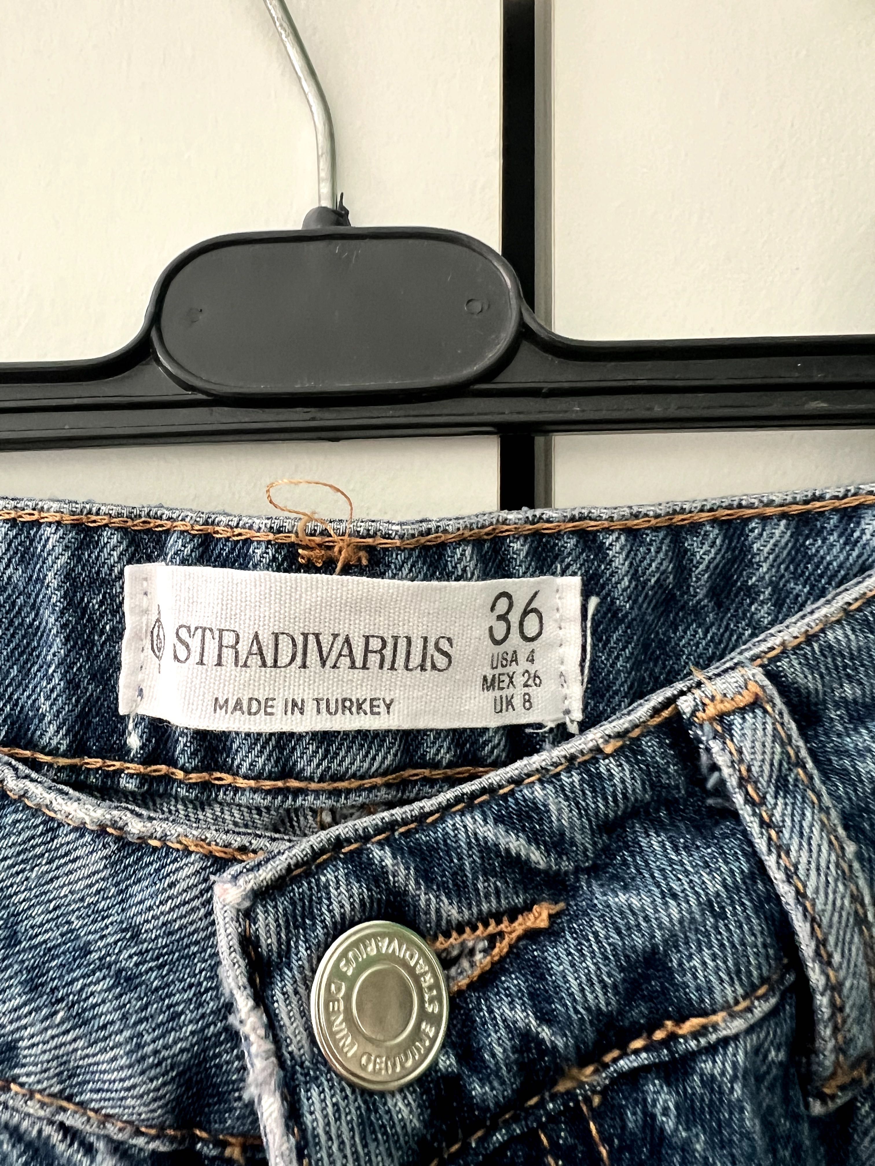 Calções Bermuda Stradivarius Com Tachas