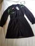 Piękna czarna sukienka vmmonna short smock dress black s, m