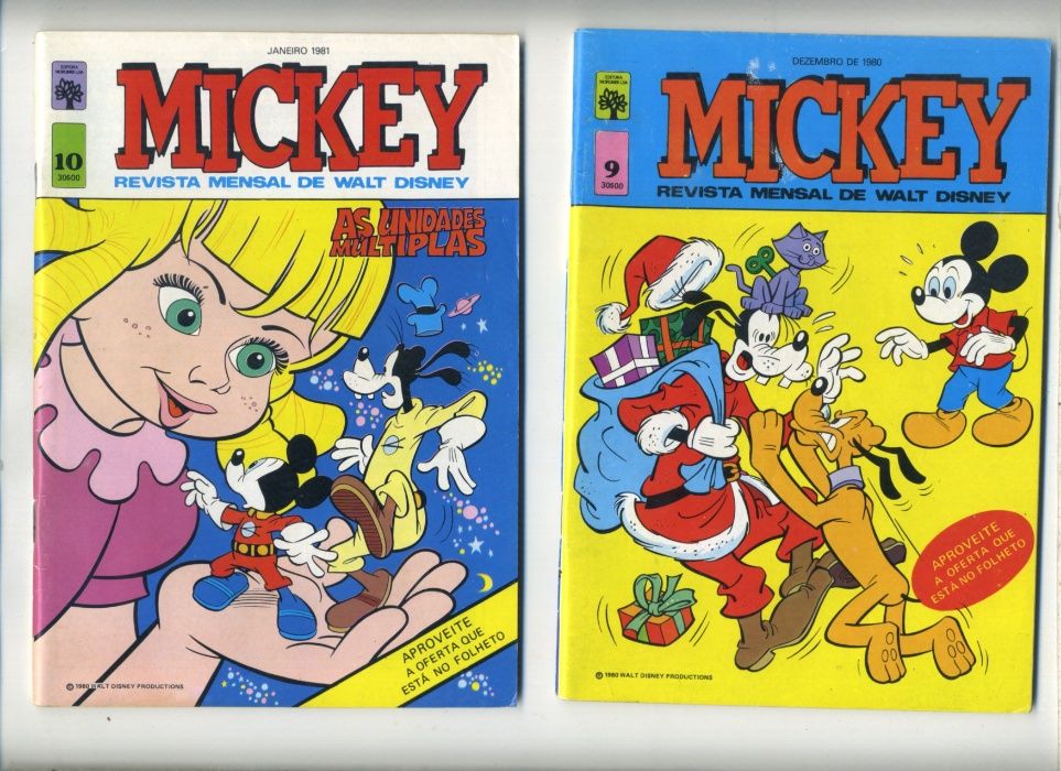 Mickey - do 1 ao 36, anos 80 (34 numeros)