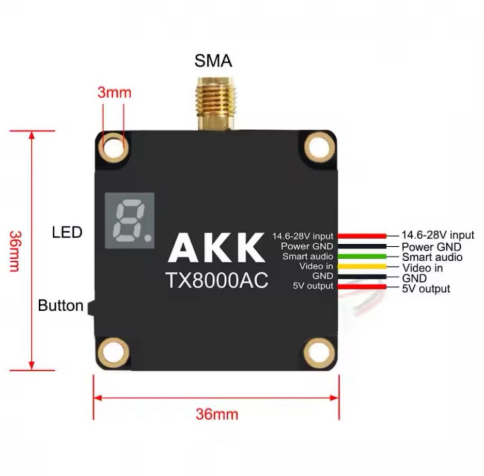 AKK Ultra Long Range 8W 4.9G-6G