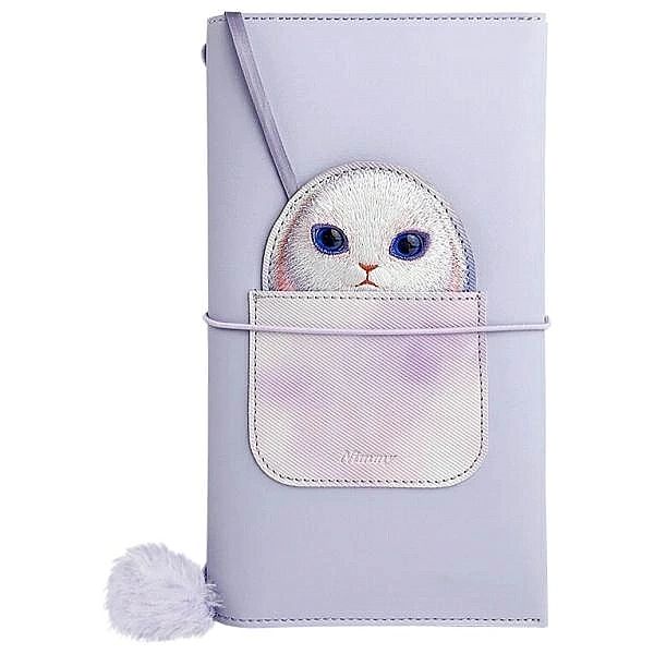 Zestaw Nimmy Big Eyed Pet 2.0 Rabbit 2w1 notatnik + długopis - fioleto