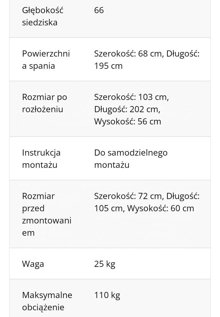 Fotel rozkładany do spania