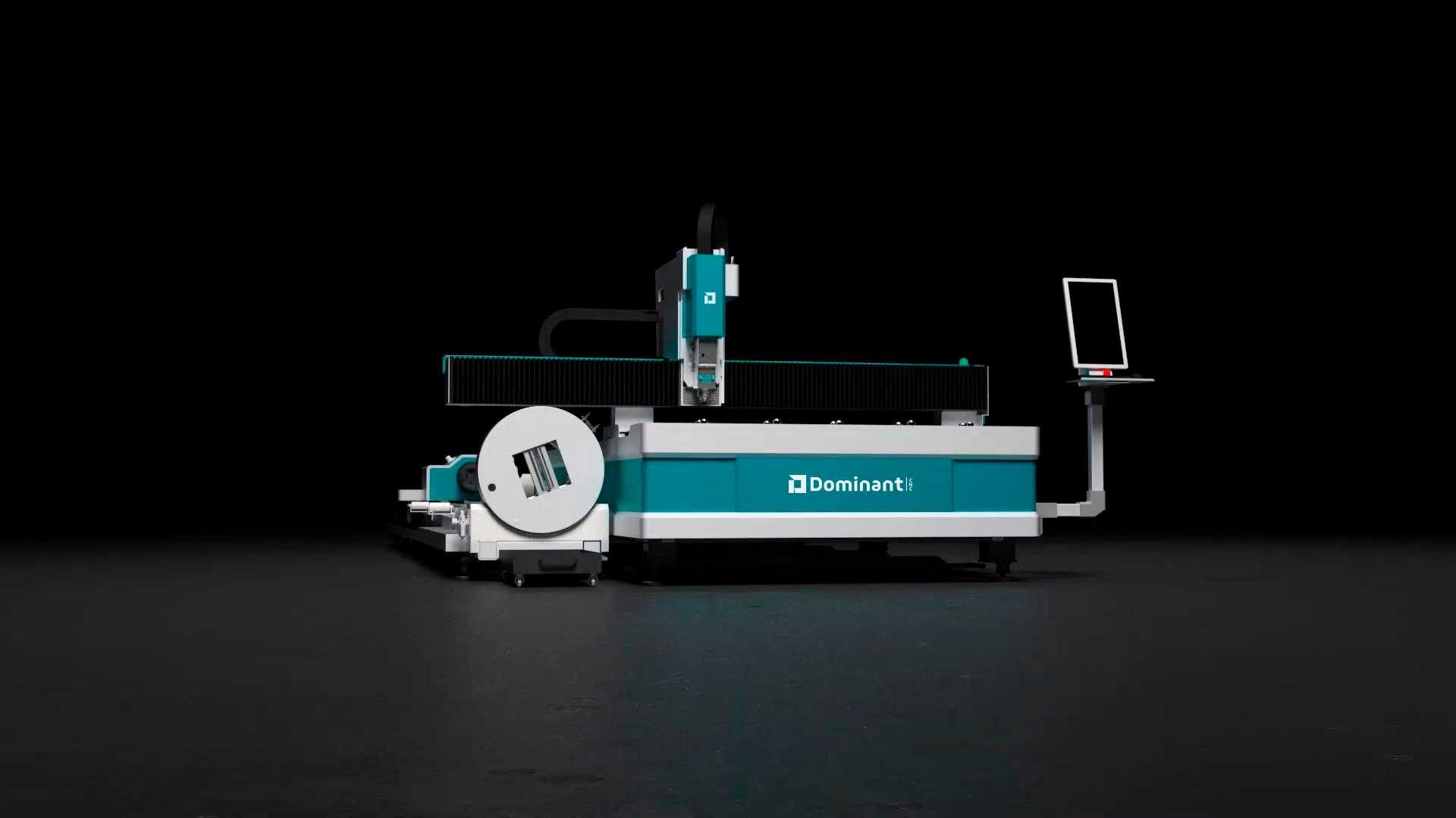 Лазер по металу з труборізом 1500х3000мм 1,5кВт Dominant CNC