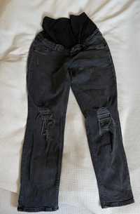 Czarne ciążowe jeansy MOM H&M M