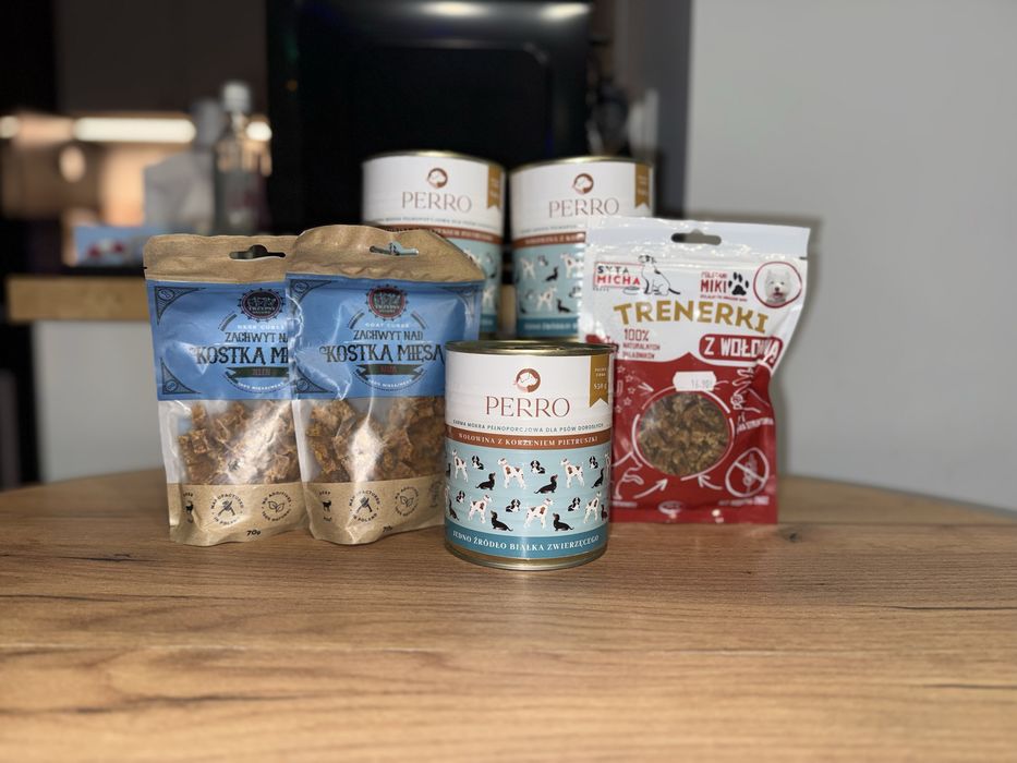 Perro wołowina z korzeniem pietruszki +trenerki