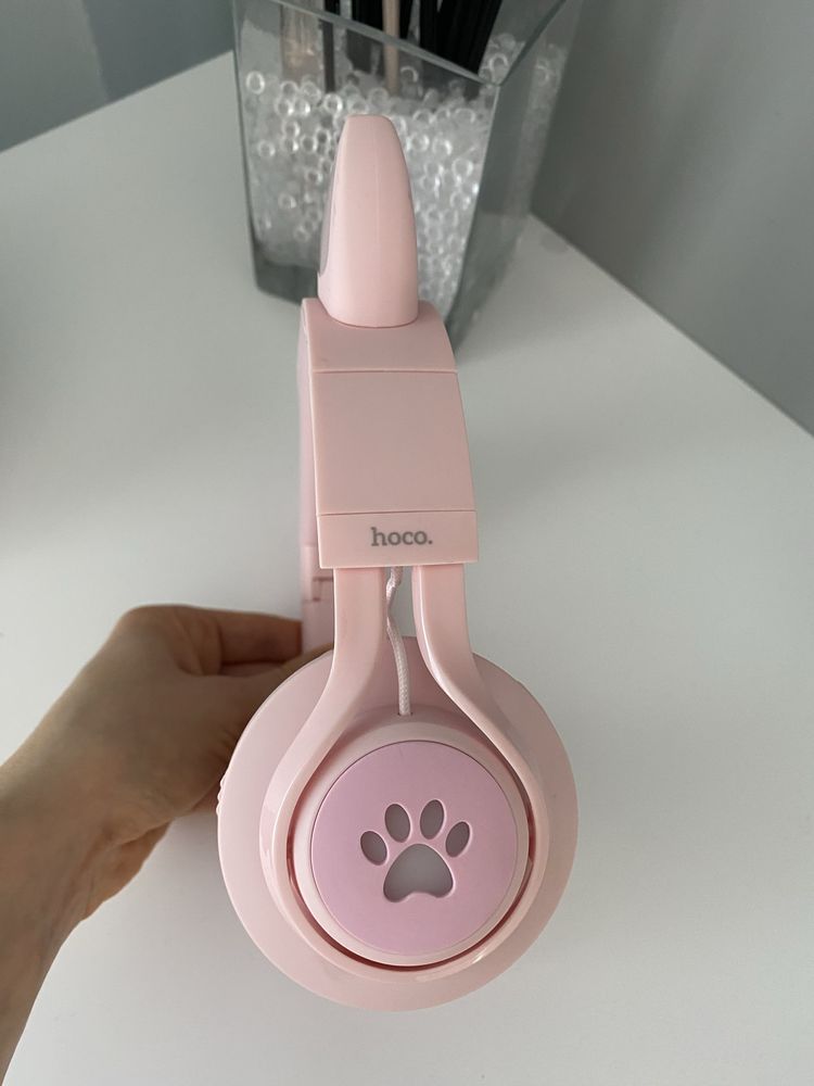 Бездоротові Bluetooth навушники HOCO W39 Cat ear kids