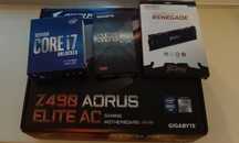 Intel core i7 10700k z490 aorus elitr 32gb ssd 256gb