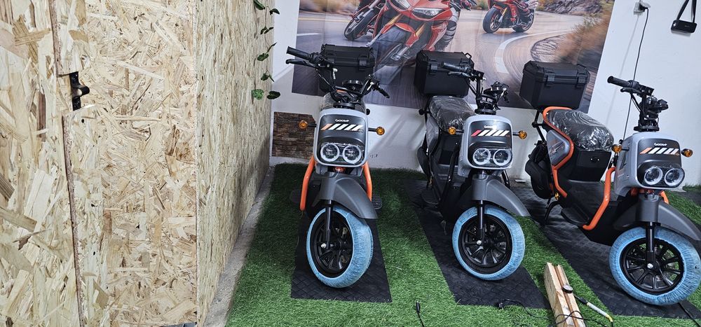 Motas eletricas novas vortex falcon e fox baterias de litio